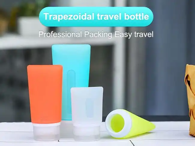 Silicone Travel Bottle Set for Carry-On Luggage